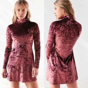 Urban Outfitters velvet turtle neck mini dress!!